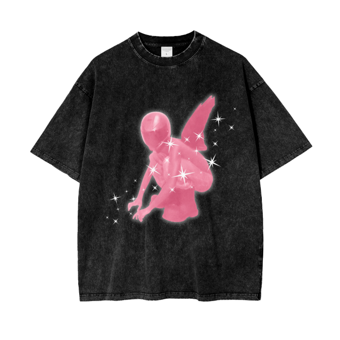 ASTRONAUT ANGEL ACID WASH TEE